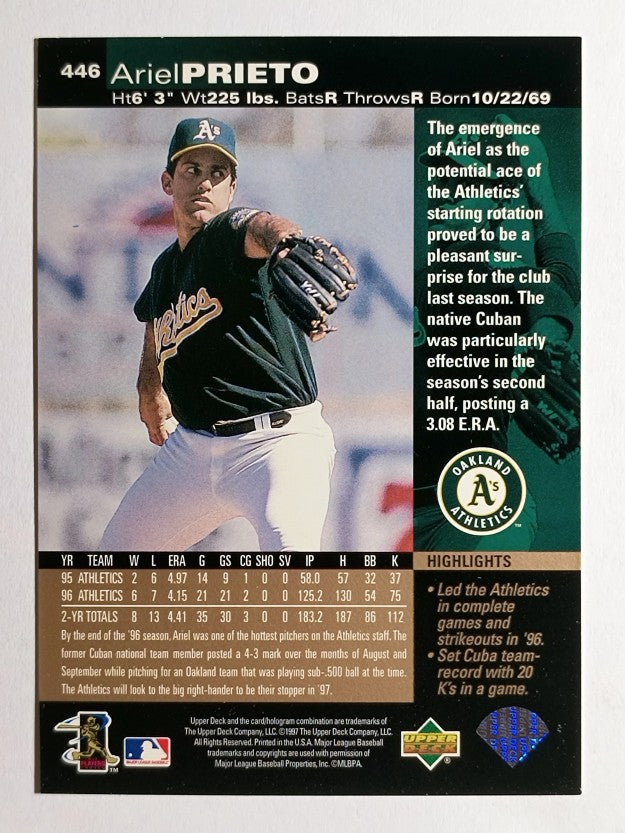 1997 Upper Deck #446 Ariel Prieto