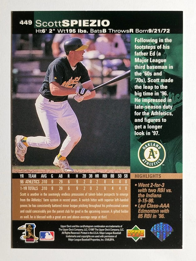 1997 Upper Deck #449 Scott Spiezio