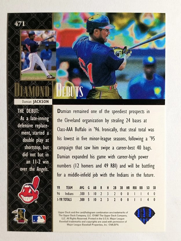 1997 Upper Deck #471 Damian Jackson DD
