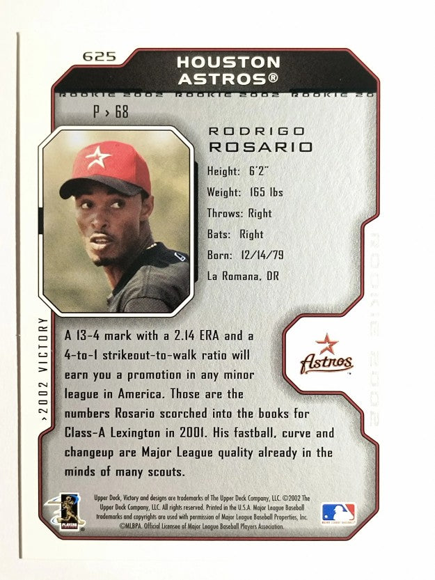 2002 Upper Deck Victory #625 Rodrigo Rosario ROO RC