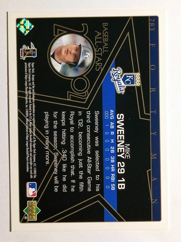 2003 Upper Deck 40-Man #783 Mike Sweeney AS