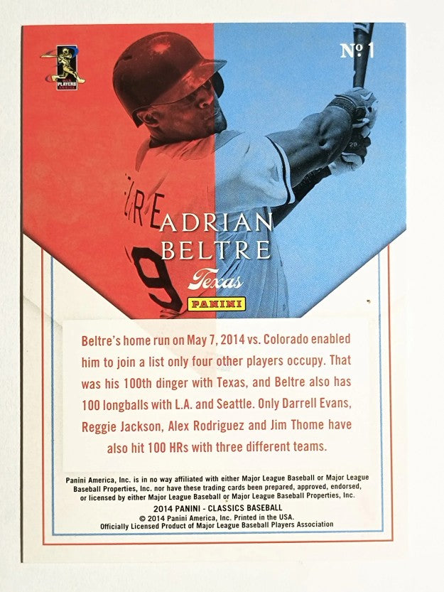 2014 Classics Home Run Heroes #1 Adrian Beltre