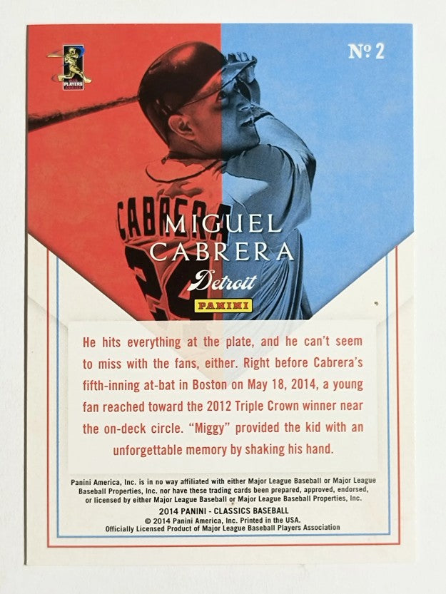 2014 Classics Home Run Heroes #2 Miguel Cabrera