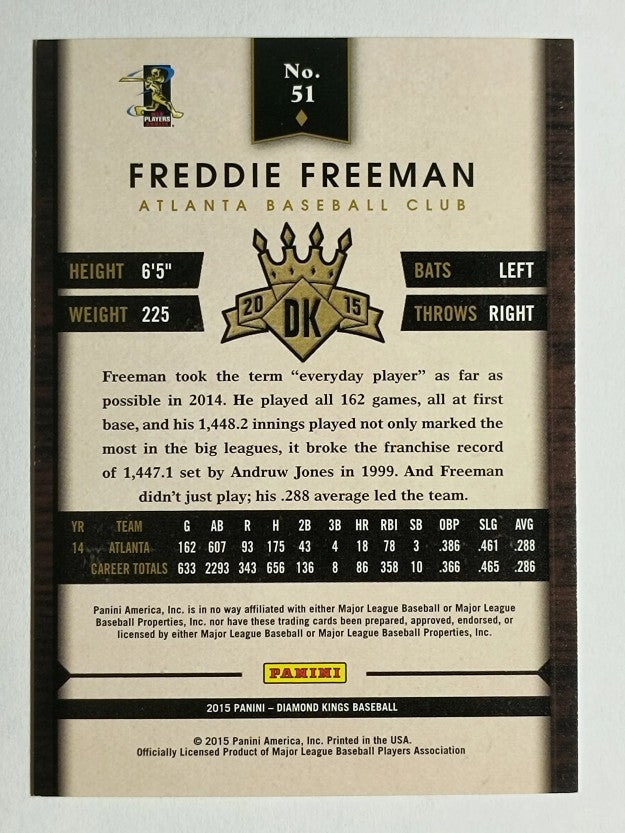 2015 Diamond Kings #51 Freddie Freeman