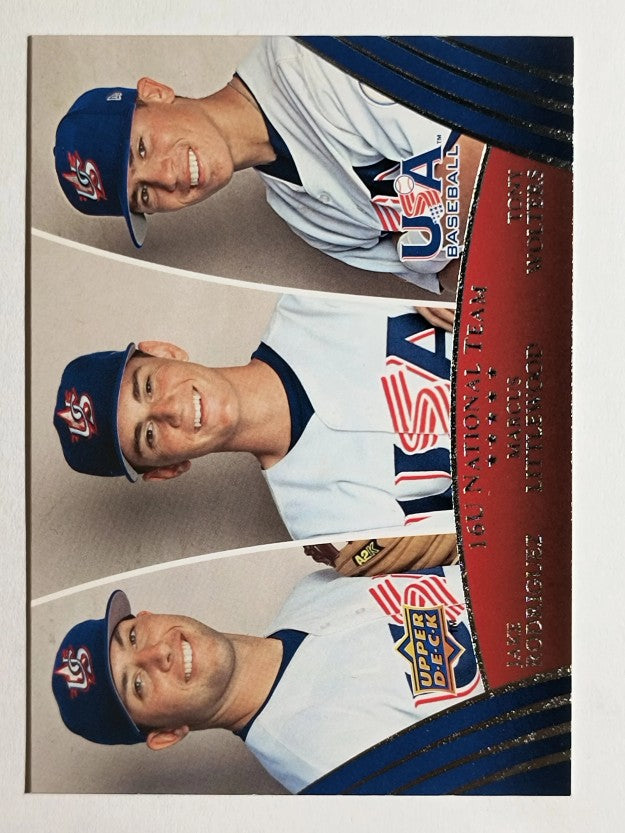 2008-09 USA Baseball #44 Jake Rodriguez/Marcus Littlewood/Tony Wolters