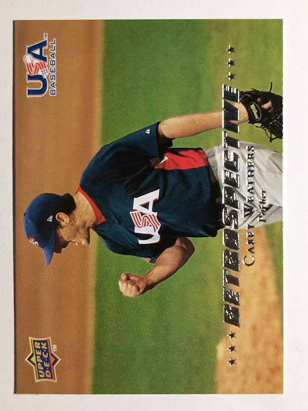 2008-09 USA Baseball National Team Retrospective #USA7 Casey Weathers