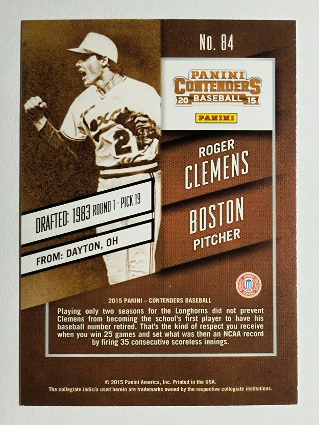 2015 Panini Contenders #84 Roger Clemens