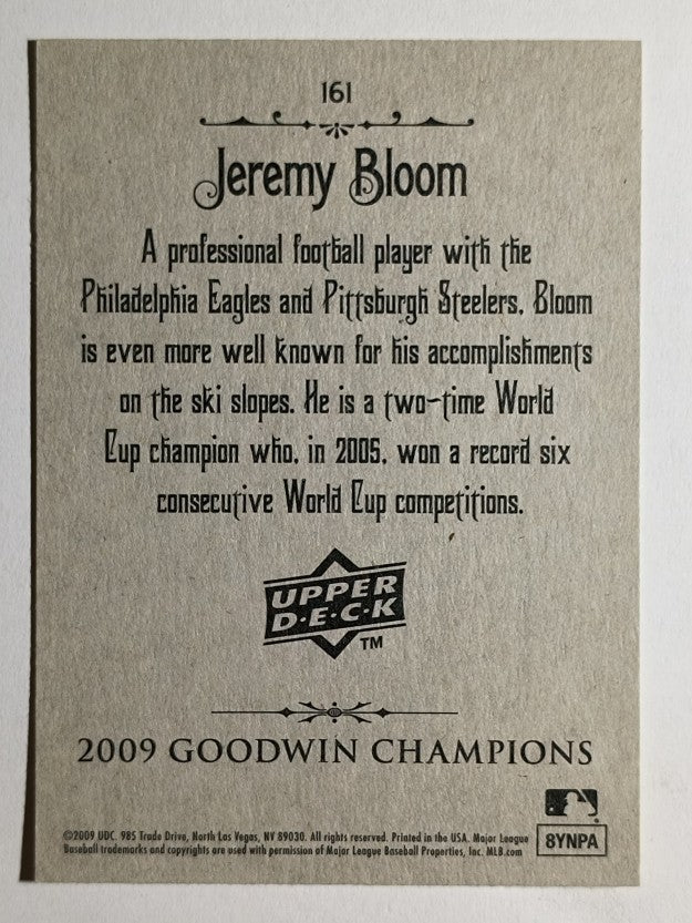2009 Upper Deck Goodwin Champions #161 Jeremy Bloom SP