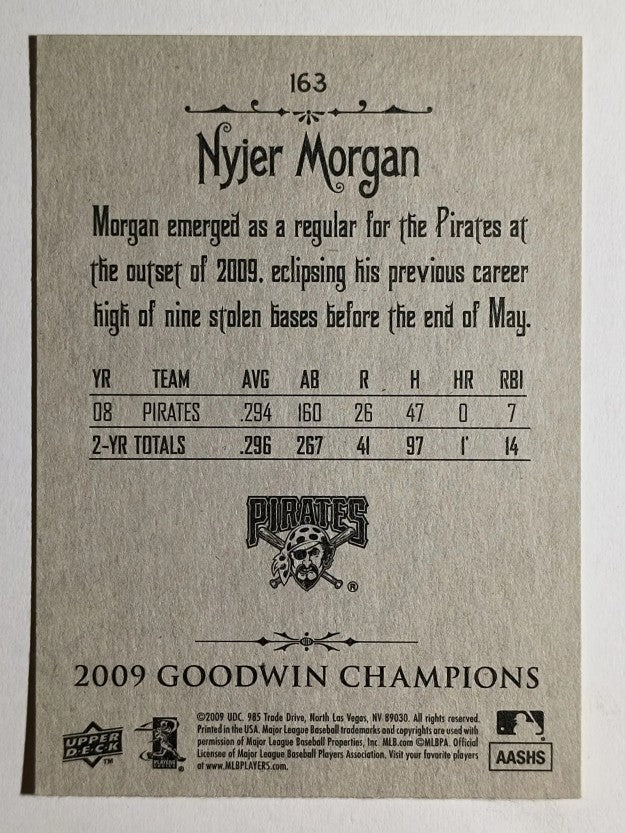 2009 Upper Deck Goodwin Champions #163 Nyjer Morgan SP