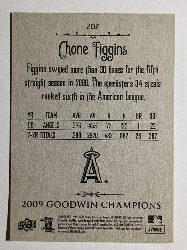 2009 Upper Deck Goodwin Champions #202 Chone Figgins SP