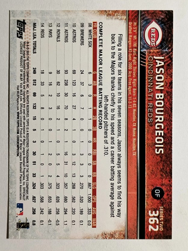 2015 Topps #362 Jason Bourgeois