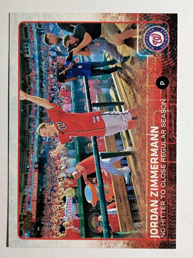 2015 Topps #398 Jordan Zimmermann HL
