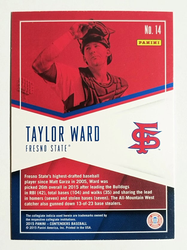 2015 Panini Contenders School Colors #14 Taylor Ward