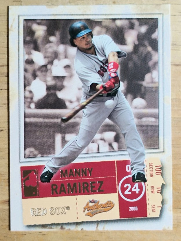 2005 Fleer Authentix #98 Manny Ramirez