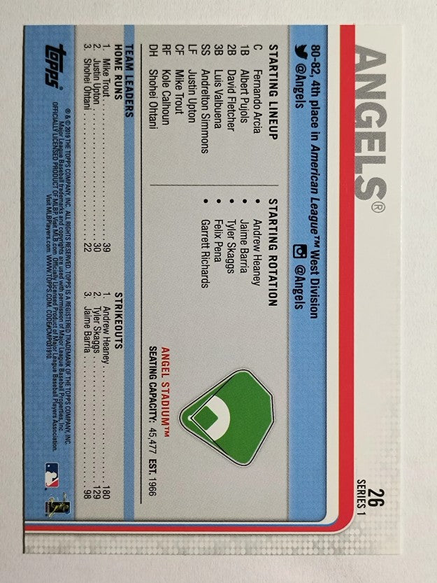2019 Topps #26 Angel Stadium
