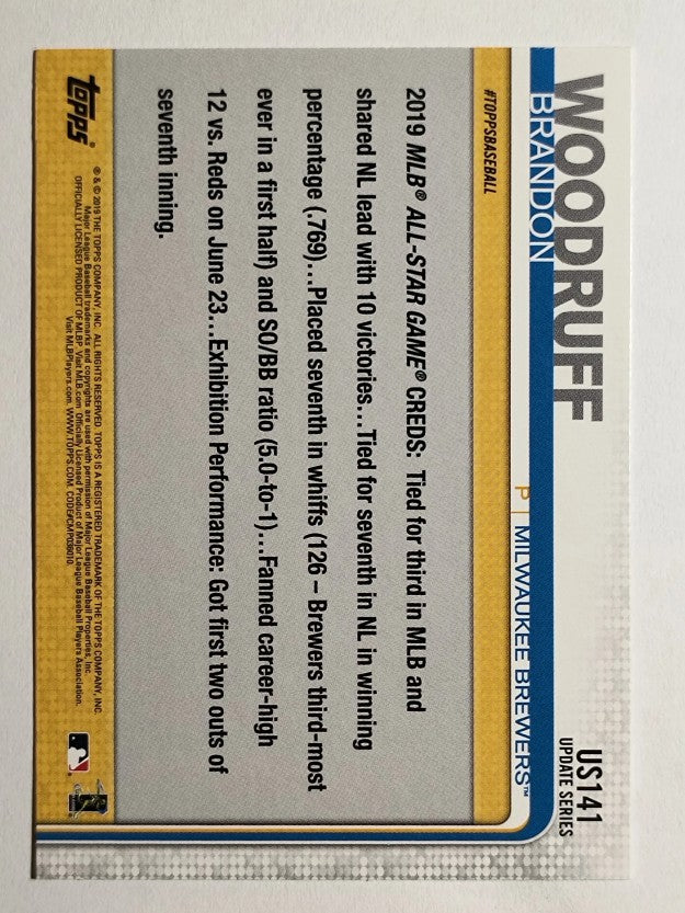 2019 Topps Update #US141 Brandon Woodruff AS