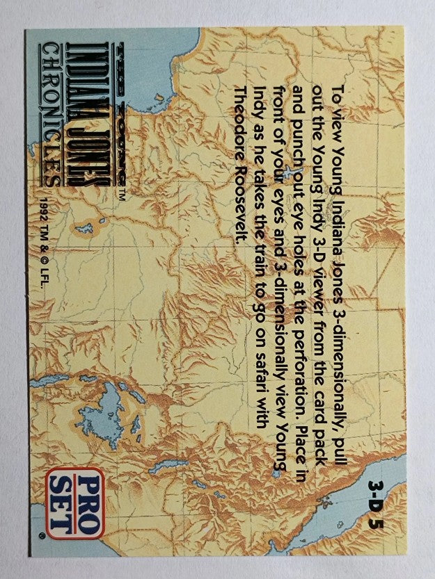 1992 Pro Set The Young Indiana Jones Chronicles 3-D #3D5 Young Indiana Jones