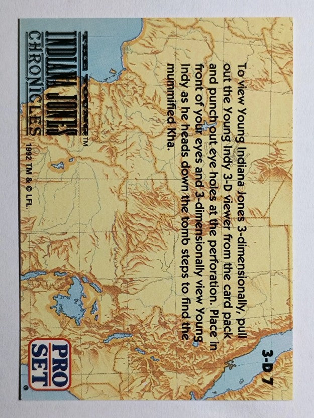 1992 Pro Set The Young Indiana Jones Chronicles 3-D #3D7 Young Indiana Jones
