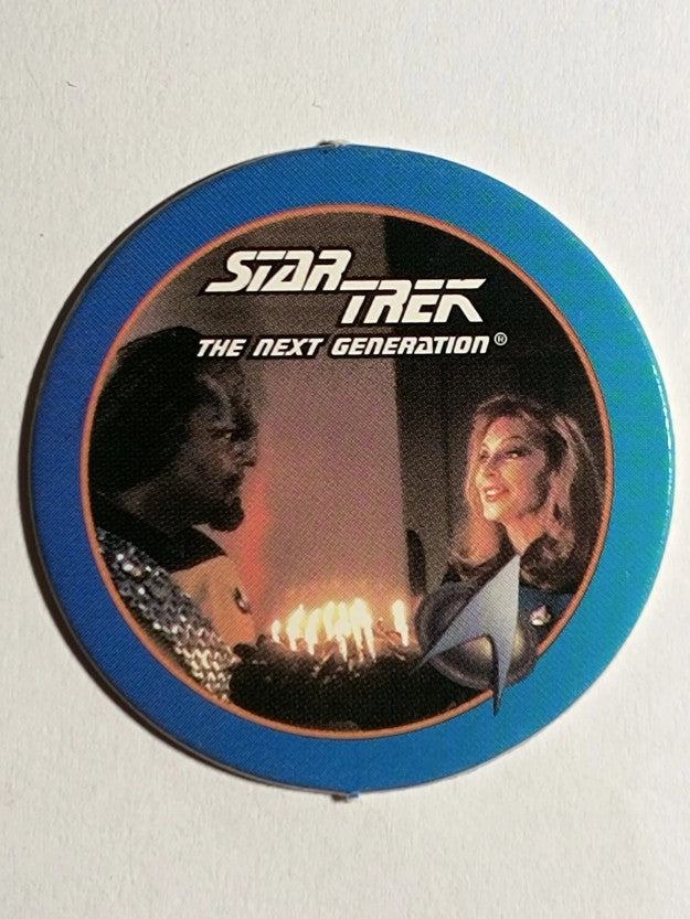 1994 Star Trek The Next Generation Stardiscs #36 Lt. Worf, Dr. Crusher