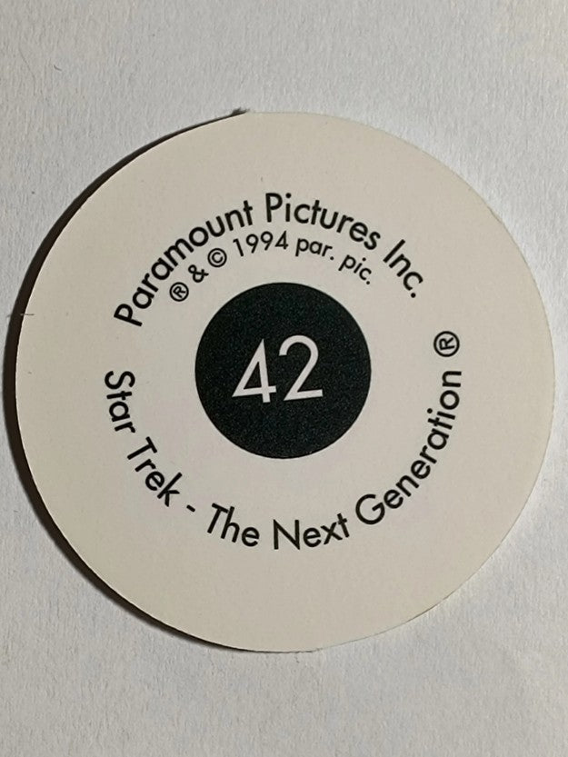 1994 Star Trek The Next Generation Stardiscs #42 Captain Picard, Dr. Crusher