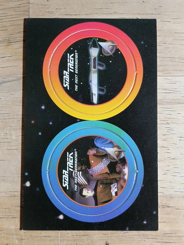 1994 Star Trek The Next Generation Stardiscs #2 Phase Rifle/#35 Lt. Data
