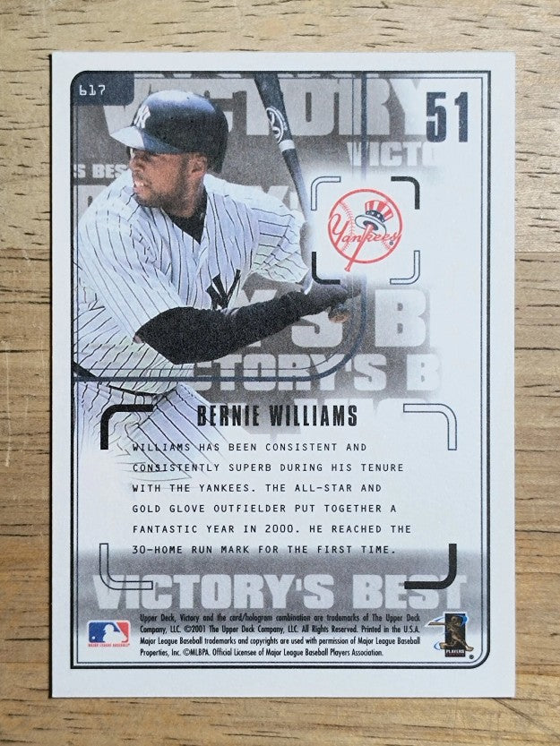 2001 Upper Deck Victory #617 Bernie Williams VB