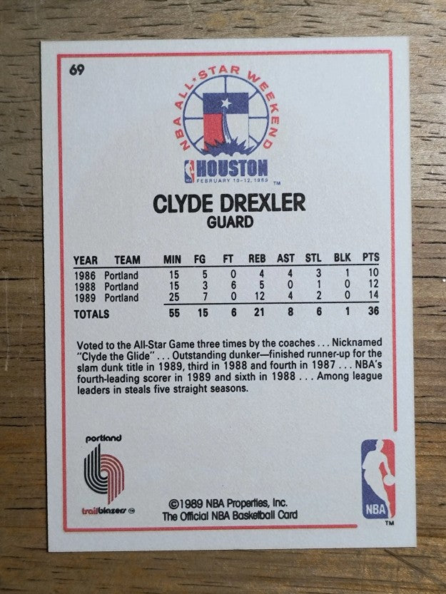 1989-90 Hoops #69 Clyde Drexler AS