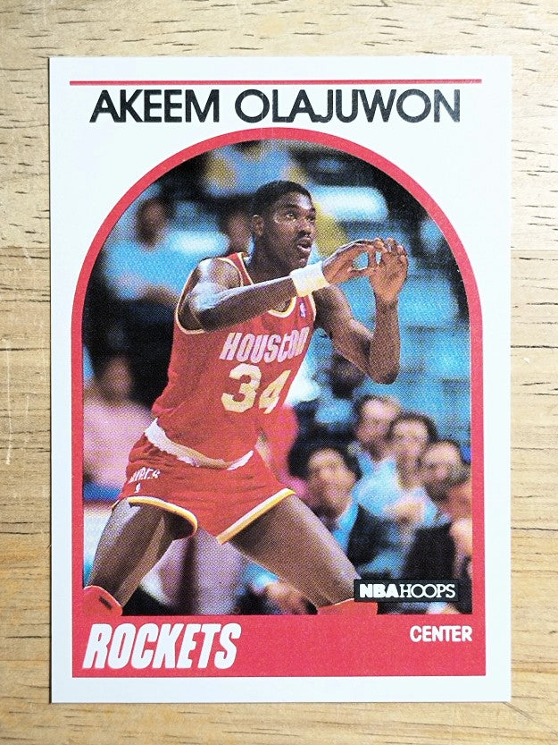 1989-90 Hoops #180 Hakeem Olajuwon