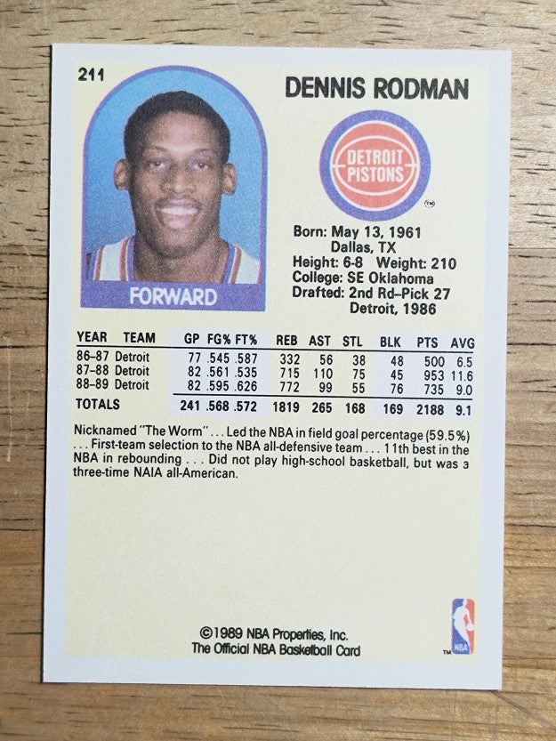 1989-90 Hoops #211 Dennis Rodman