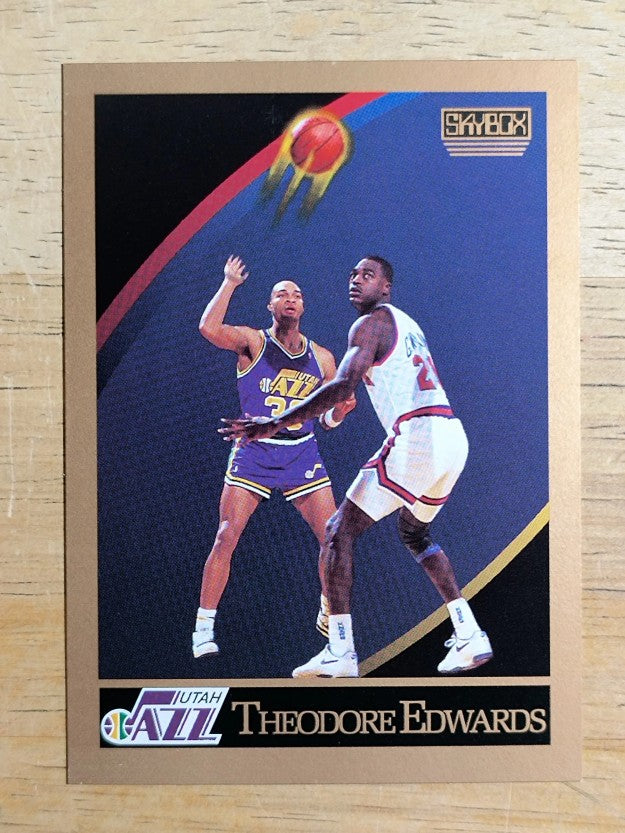 1990-91 SkyBox #277 Blue Edwards RC