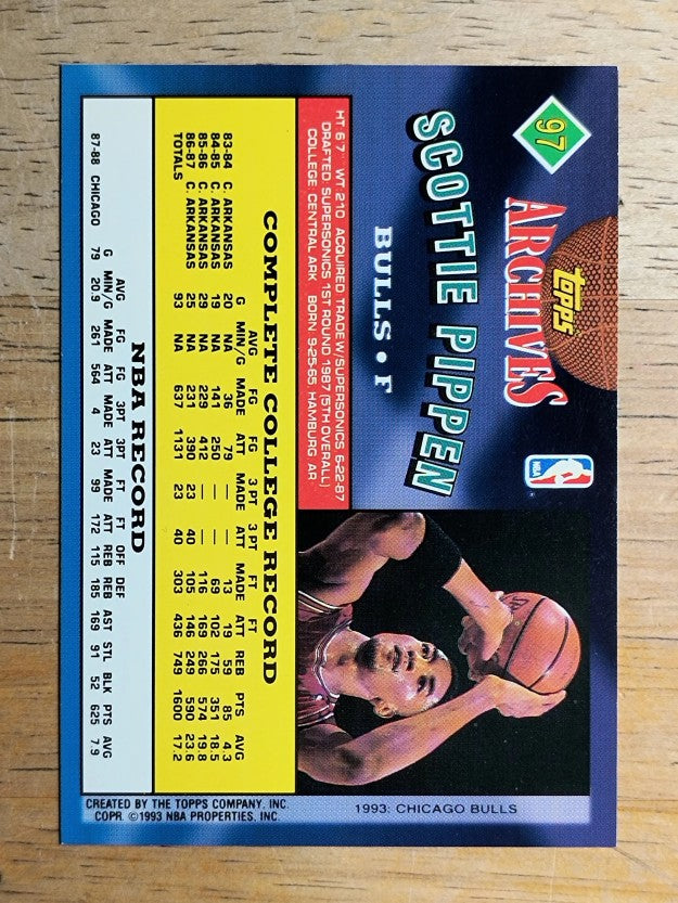 1992-93 Topps Archives #97 Scottie Pippen