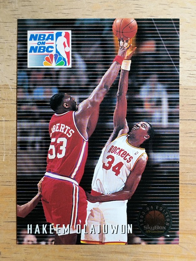 1993-94 SkyBox Premium #6 Hakeem Olajuwon PO