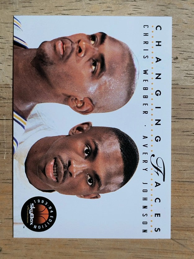 1993-94 SkyBox Premium #300 Chris Webber CF/Avery Johnson
