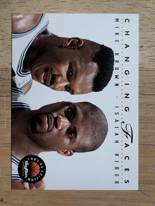 1993-94 SkyBox Premium #307 Mike Brown CF/Isaiah Rider