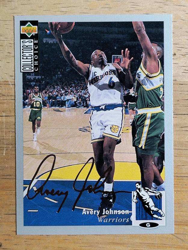 1994-95 Collector's Choice Silver Signature #6 Avery Johnson