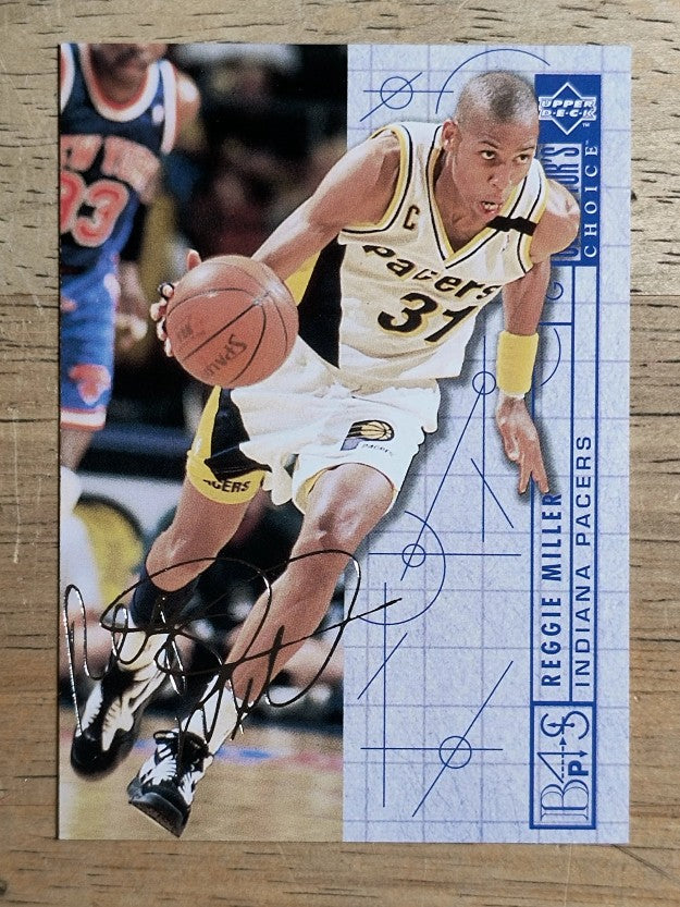 1994-95 Collector's Choice Silver Signature #382 Reggie Miller BP