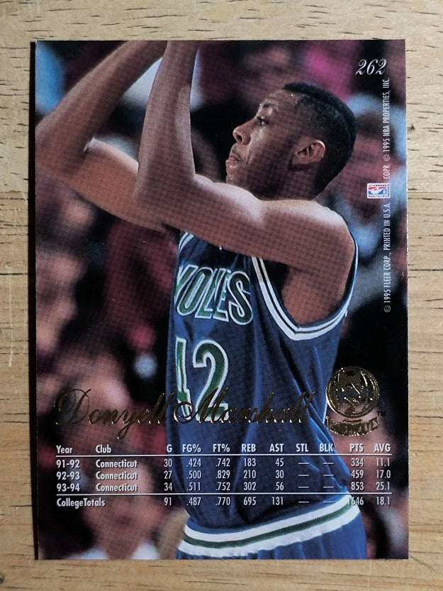 1994-95 Flair #262 Donyell Marshall RC