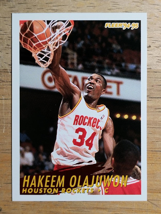 1994-95 Fleer #85 Hakeem Olajuwon