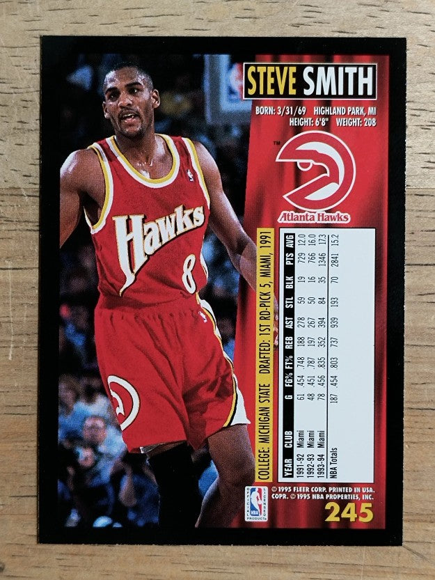 1994-95 Fleer #245 Steve Smith