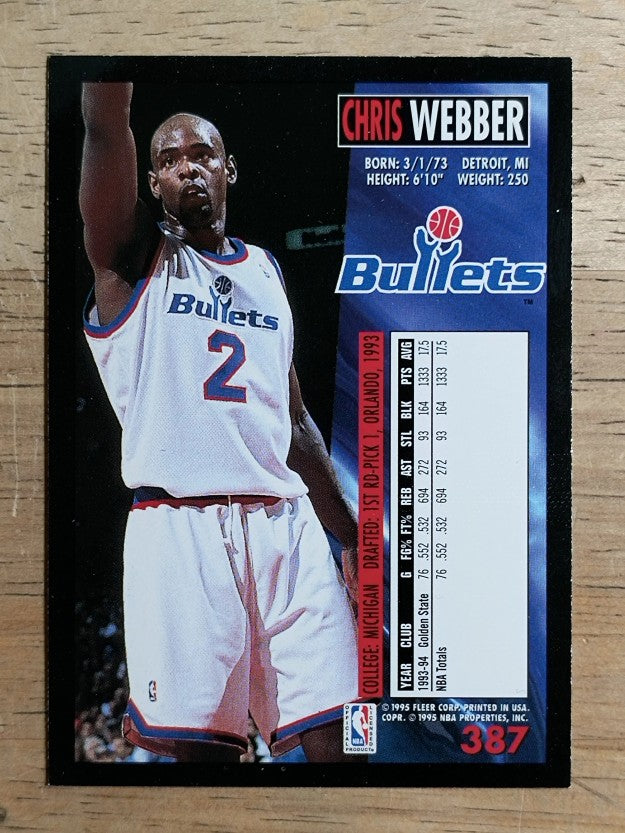 1994-95 Fleer #387 Chris Webber