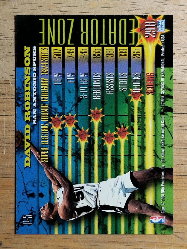 1994-95 Hoops Predators #P5 David Robinson