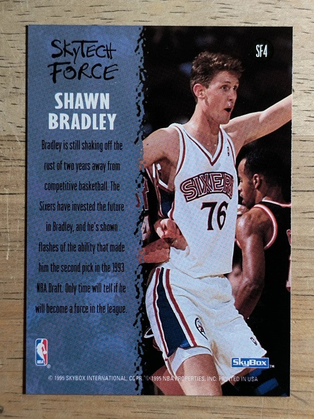 1994-95 SkyBox Premium SkyTech Force #SF4 Shawn Bradley