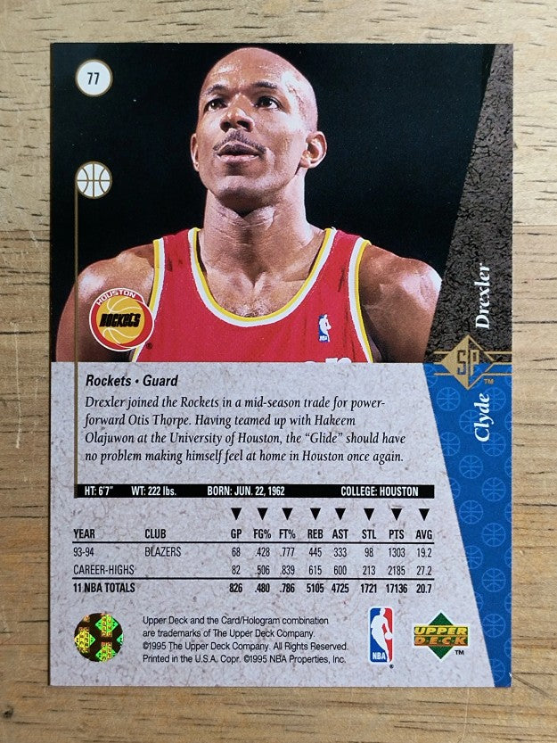 1994-95 SP #77 Clyde Drexler