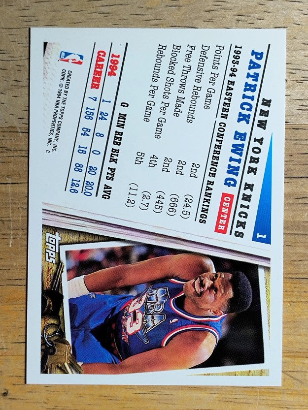 1994-95 Topps #1 Patrick Ewing AS