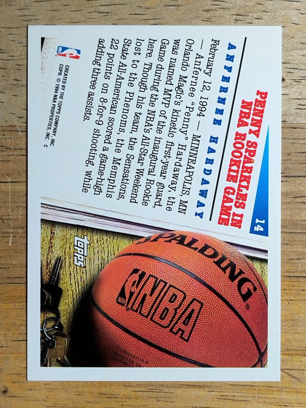 1994-95 Topps #14 Anfernee Hardaway AS