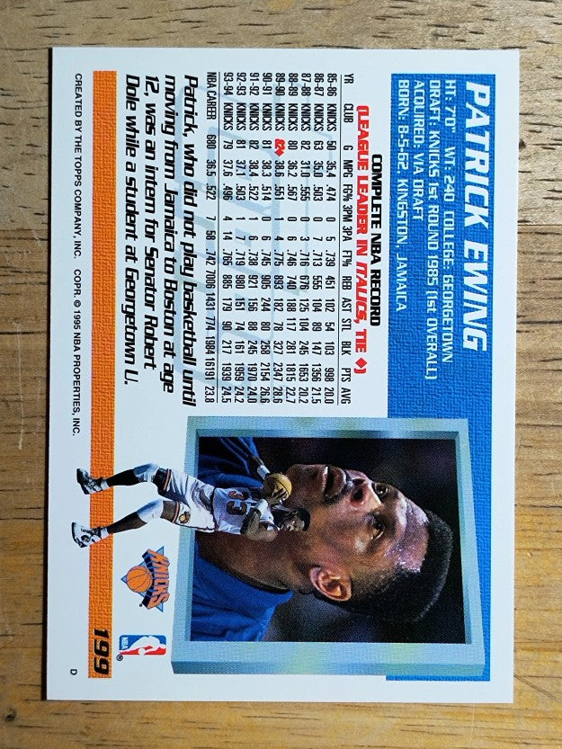 1994-95 Topps #199 Patrick Ewing