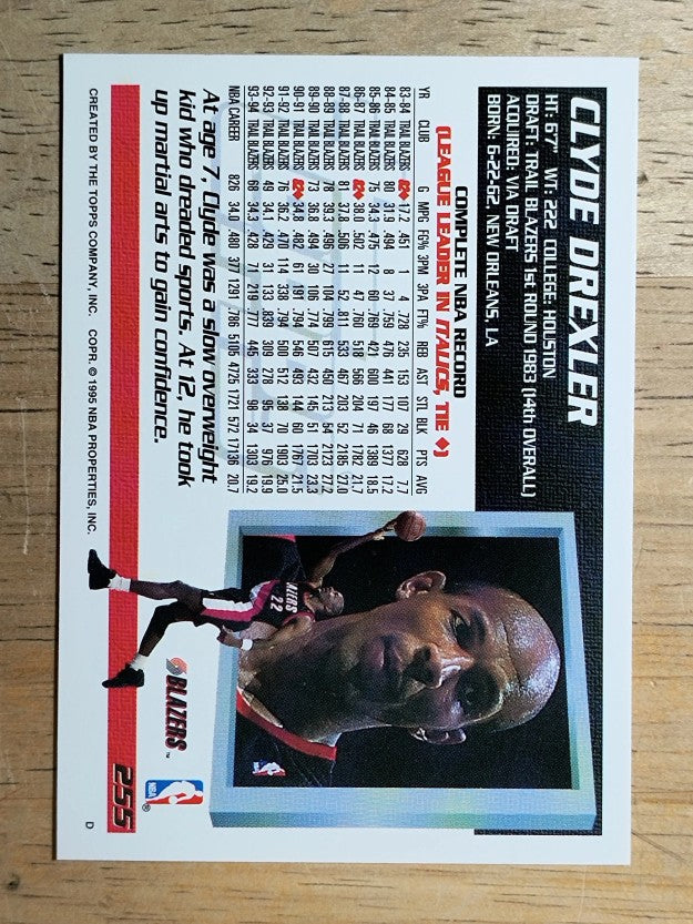 1994-95 Topps #255 Clyde Drexler