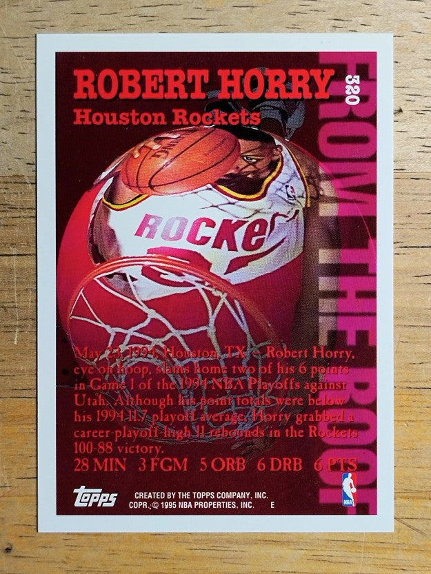 1994-95 Topps Spectralight #320 Robert Horry FTR