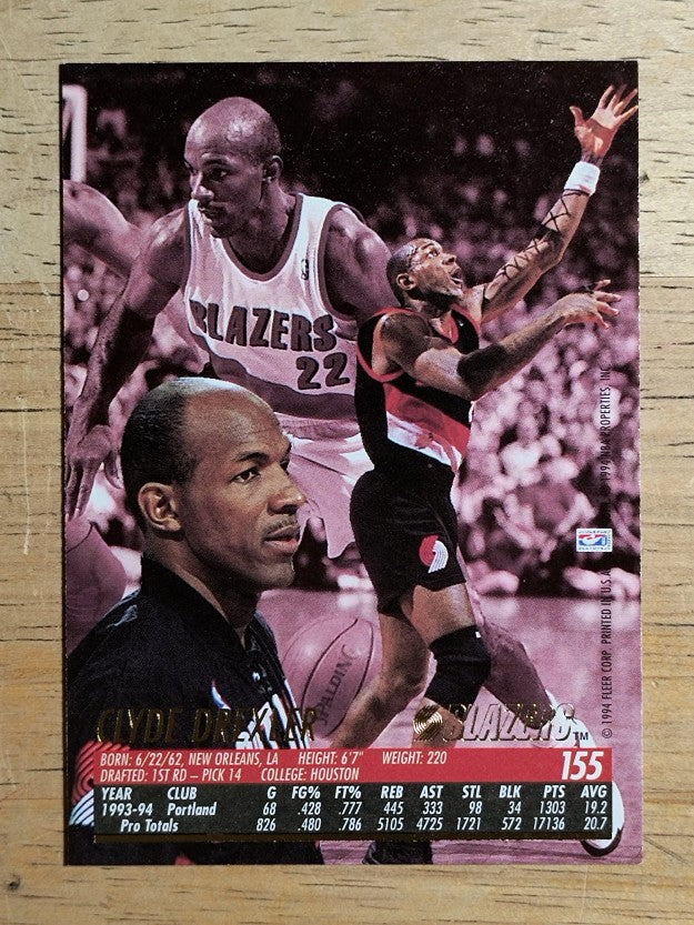 1994-95 Ultra #155 Clyde Drexler
