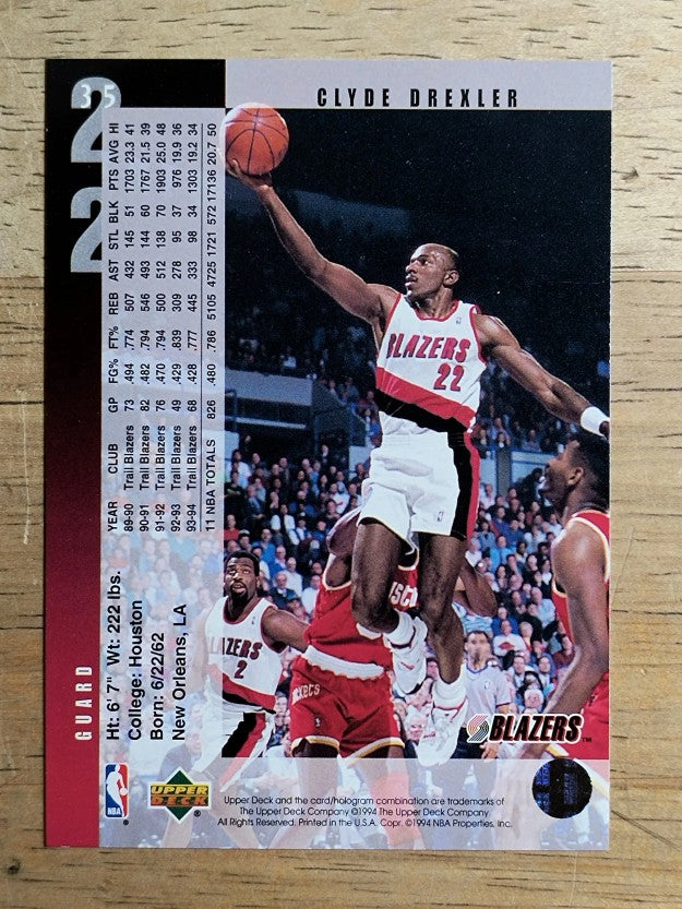 1994-95 Upper Deck #35 Clyde Drexler
